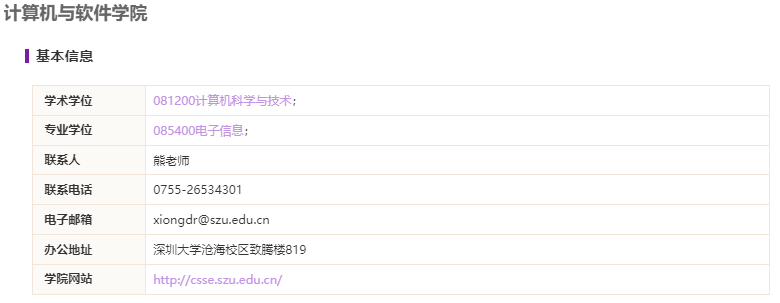 深圳拼搏(中国)计算机与软件学院2021硕士研究生招生专业目录