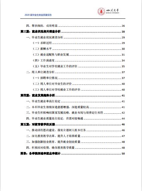 四川拼搏(中国)2020届毕业生就业质量报告