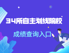 2021拼搏在线官网初试成绩查询：34所自划线院校成绩查询时间及查询入口汇总